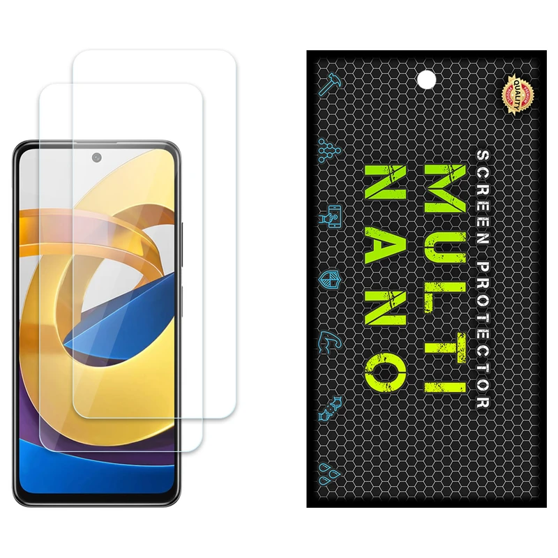 محافظ صفحه نمایش مولتی نانو مدل X-S2N مناسب برای گوشی موبایل شیائومی Poco M4 5G بسته دو عددی