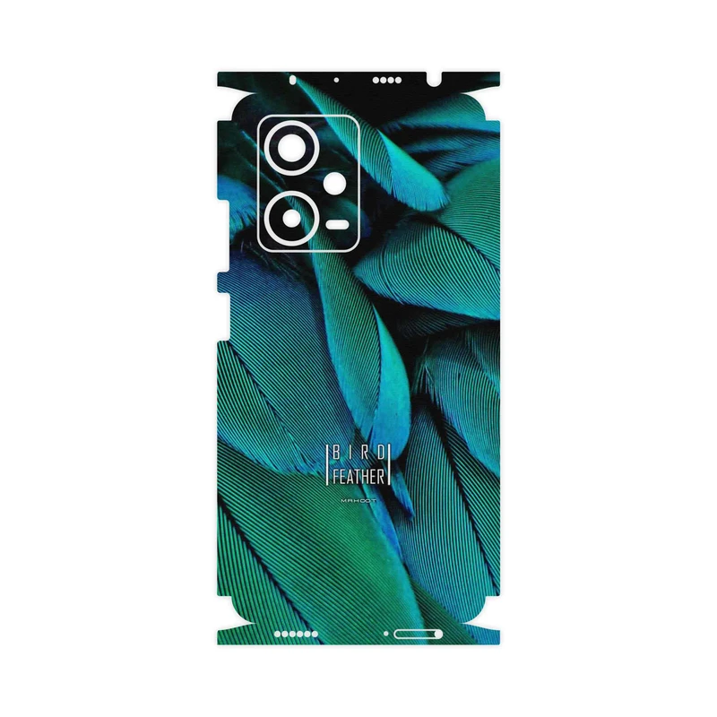 برچسب پوششی ماهوت مدل Green Feather-FullSkin مناسب برای گوشی موبایل شیائومی Redmi Note 12 Pro Plus
