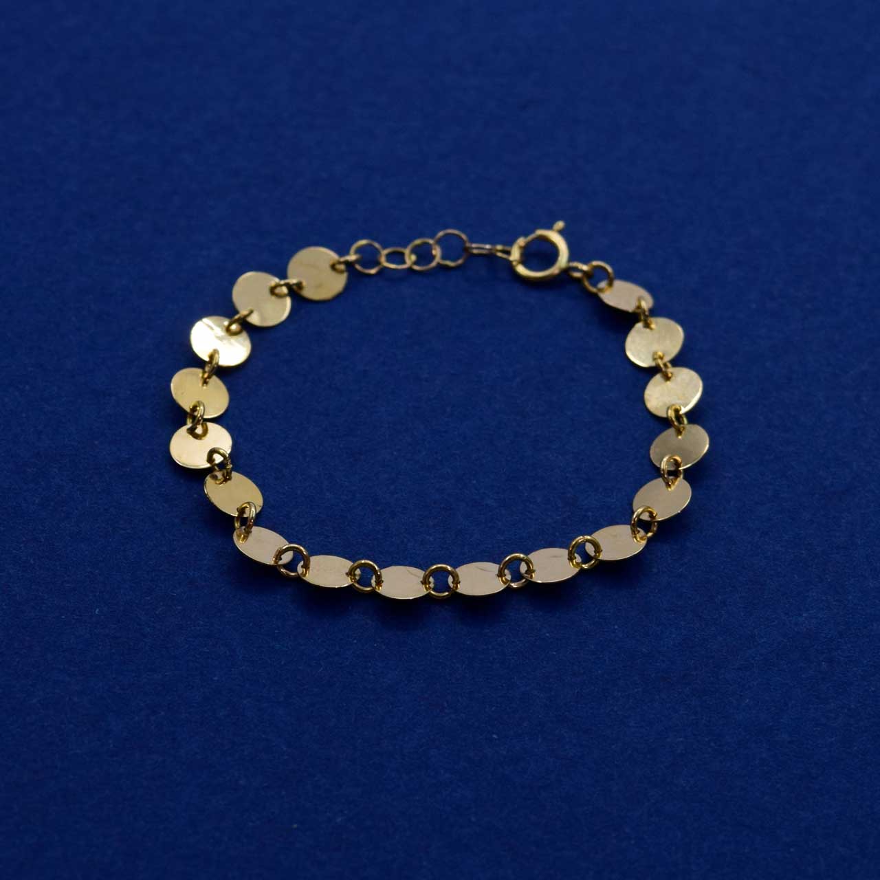 دستبند طلا 18 عیار دخترانه کانیار گالری مدل BB5
