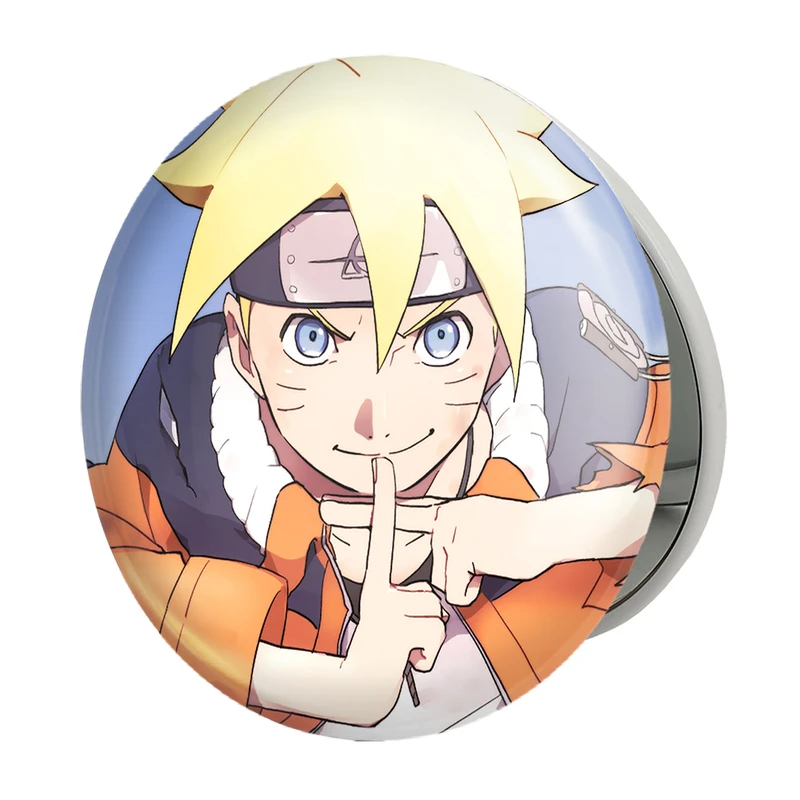 آینه جیبی خندالو طرح بوروتو اوزوماکی انیمه بوروتو Boruto مدل تاشو کد 15750 