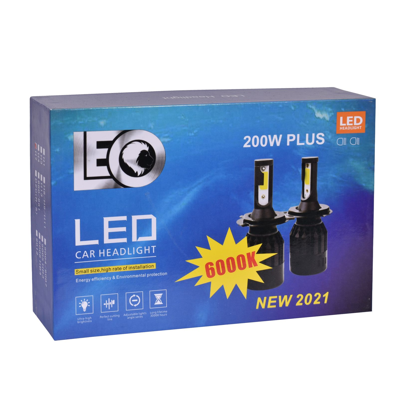 قیمت و خرید هدلایت زنون لامپ های LED KOYOSO H7 LED 110W 19000 6500K سفید،  بسته 2 عددی