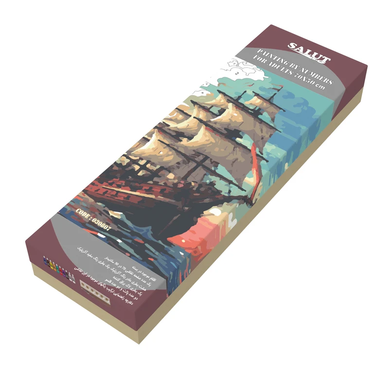 بسته رنگ آمیزی سالوت مدل آکرولیک کد 030807 مجموعه 18 عددی