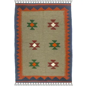 گلیم دستبافت یک متری کد pad 24134