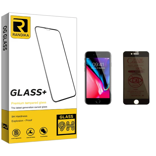 محافظ صفحه نمایش حریم شخصی راندیکا مدل GLD مناسب برای گوشی موبایل اپل iPhone 8