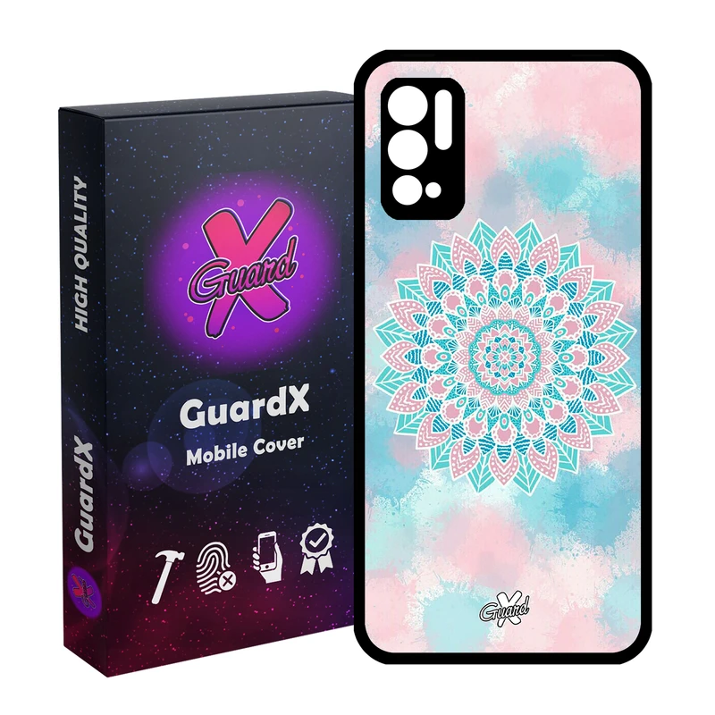 کاور گارد ایکس طرح ماندالا مدل Glass10065 مناسب برای گوشی موبایل شیائومی Redmi Note 10 5G / Poco M3 Pro