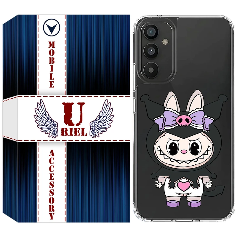 کاور یوریل قاب مدل Clear کد 137 طرح لبوبو Labubu مناسب برای گوشی موبایل سامسونگ Galaxy A35 / A55