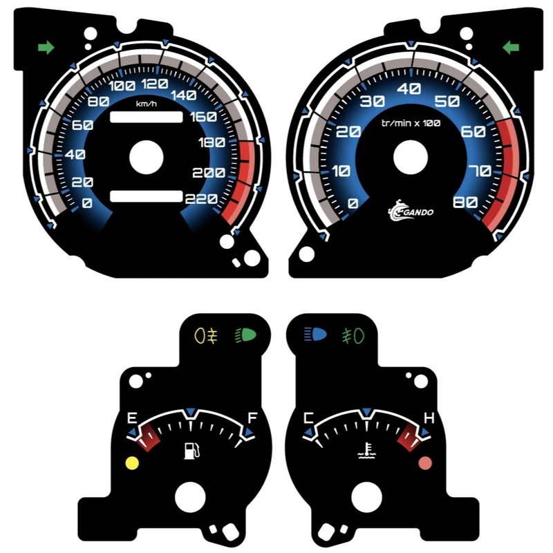 صفحه کیلومتر خودرو گاندو مدل 2000 کد 01 مناسب برای سمند