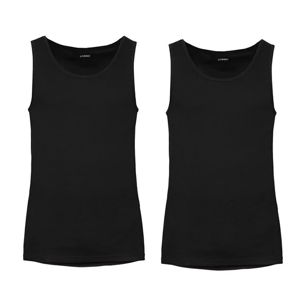 زیرپوش بدون آستین مردانه لیورجی مدل 5302900 بسته 2 عددی