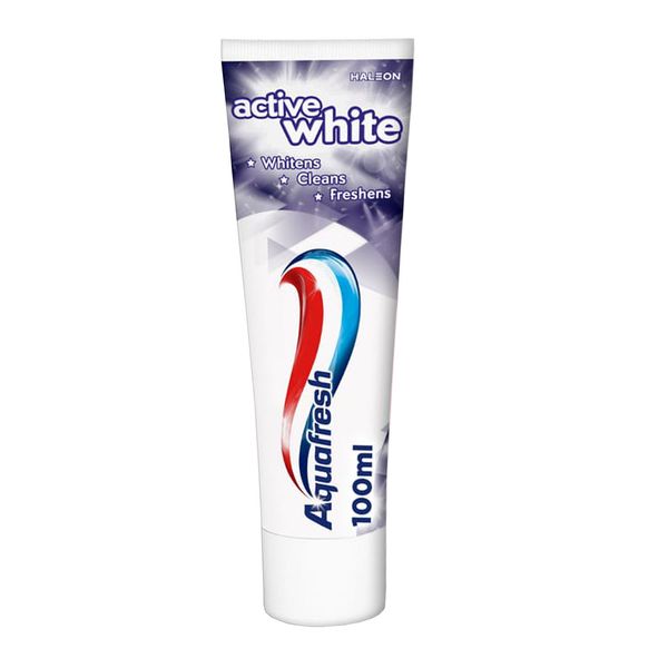 خمیر دندان سفید کننده آکوا فرش مدل active white حجم 100 میلی لیتر
