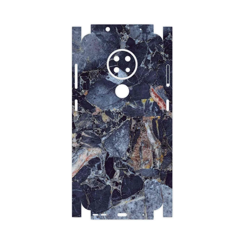 برچسب پوششی ماهوت مدل Broken black marble-FullSkin مناسب برای گوشی موبایل نوکیا 7.2