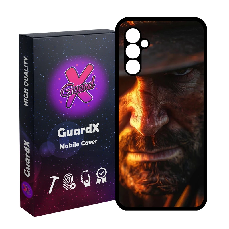 کاور گارد ایکس طرح Red Dead Redemption 2 مدل  Glass10734 مناسب برای گوشی موبایل سامسونگ Galaxy A24/A24 4G/M34 5G