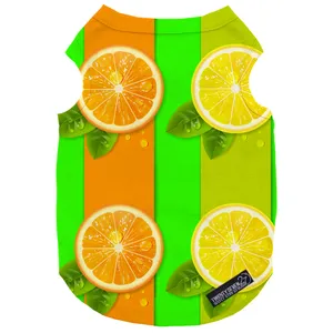 لباس سگ و گربه 27 طرح Lemon Orange کد MH840 سایز XL