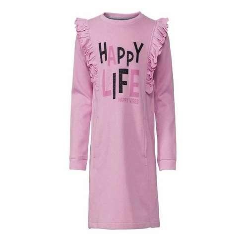 پیراهن دخترانه لوپیلو مدل 01 رنگ صورتي