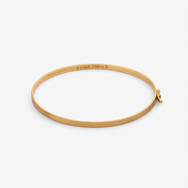 دستبند النگویی طلا 18 عیار زنانه حافا گلد مدل bn012