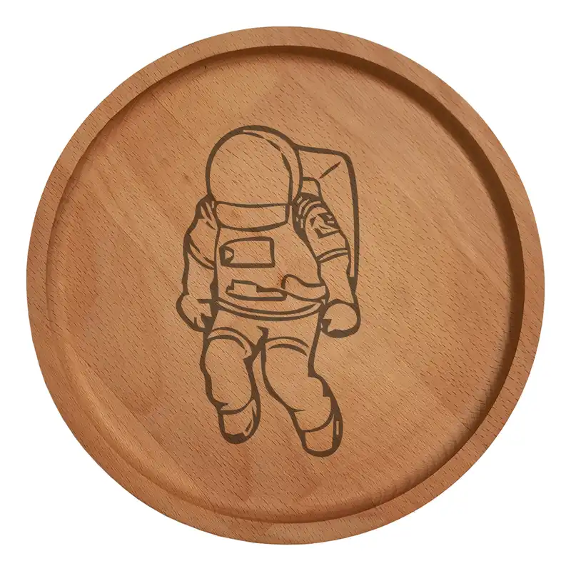 بشقاب چوبی مدل فضانورد 7033