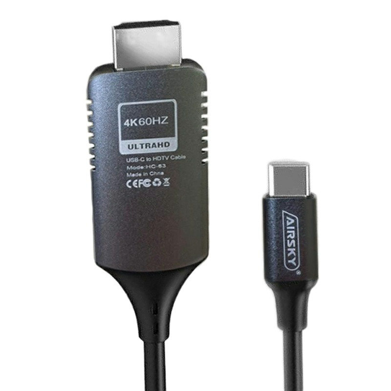 کابل تبدیل USB-C به HDMI ایراسکای مدل DJ-HC63 طول 2 متر