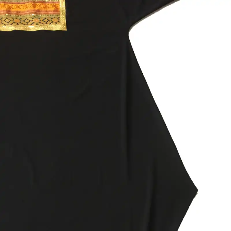 مانتو زنانه مدل عبایی سوزندوزی  کد tm-2723 رنگ مشکی