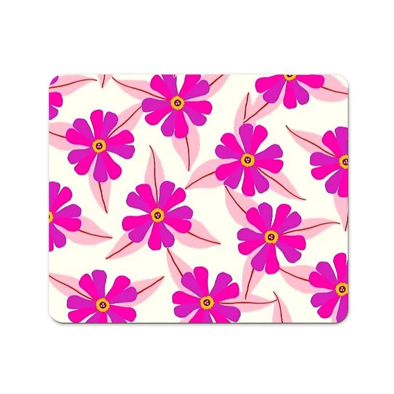 ماوس پد پاد آفرین طرح دخترانه گل کد 153 سایز 19*24 سانتی متر