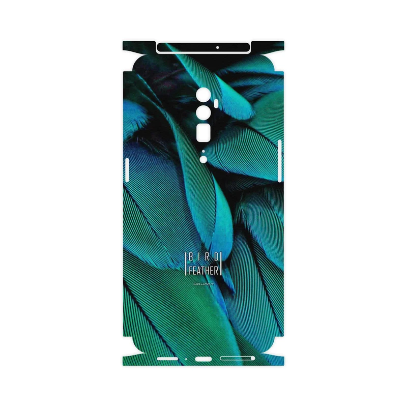 برچسب پوششی ماهوت مدل Green Feather-FullSkin مناسب برای گوشی موبایل اپو RENO 10X