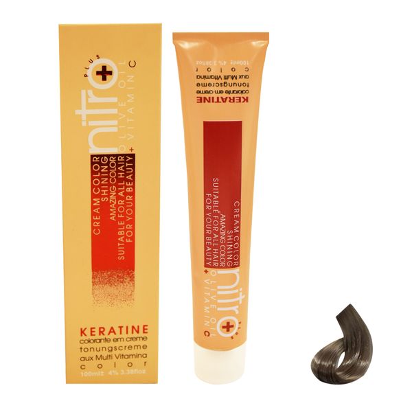  رنگ مو نیترو سری Keratine شماره 10.1 حجم 100 میلی لیتر رنگ بلوند خاکستری روشن