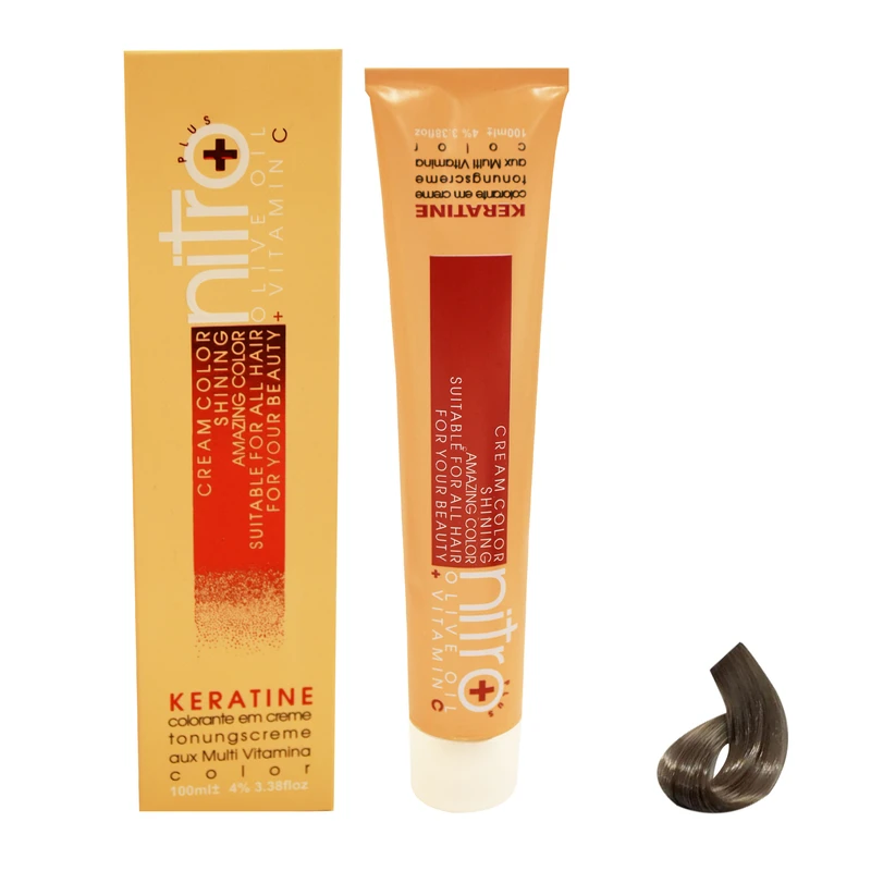  رنگ مو نیترو سری Keratine شماره 10.1 حجم 100 میلی لیتر رنگ بلوند خاکستری روشن