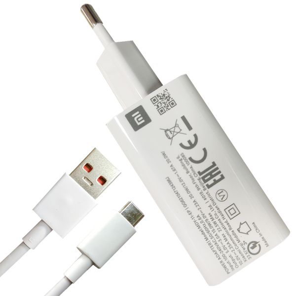 شارژر دیواری شیائومی مدل .22.5 وات به همراه کابل usb-C