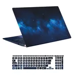 استیکر لپ تاپ توییجین و موییجین طرح Space کد 35 مناسب برای لپ تاپ 15.6 اینچ به همراه برچسب حروف فارسی کیبورد