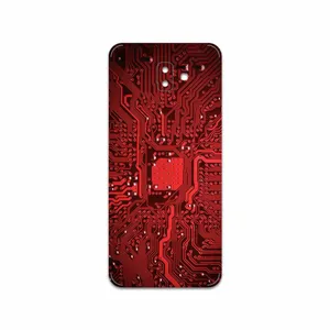 MAHOOT Red Printed Circuit Board Cover Sticker for Samsung Galaxy J6 Plus