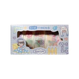 چسب کاغذی مدل واشی کد 02 عرض 1.5 سانتی متر مجموعه 5 عددی