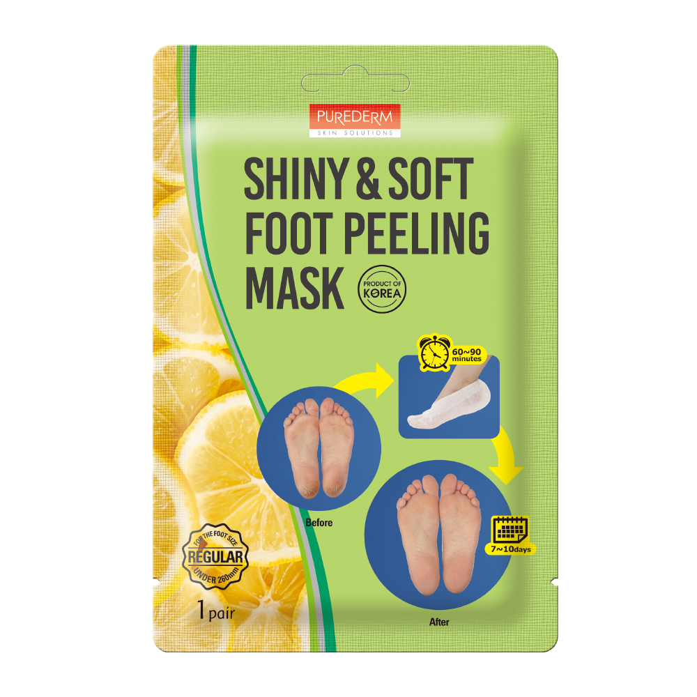 ماسک پا پیور درم مدل SHINY & SOFT وزن 34 گرم بسته 2 عددی