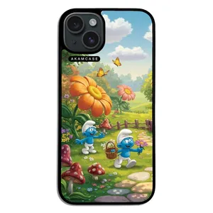AKAM AMC-WA15PLUS-SMURFS-9 Cover For Apple iPhone 15 Plus