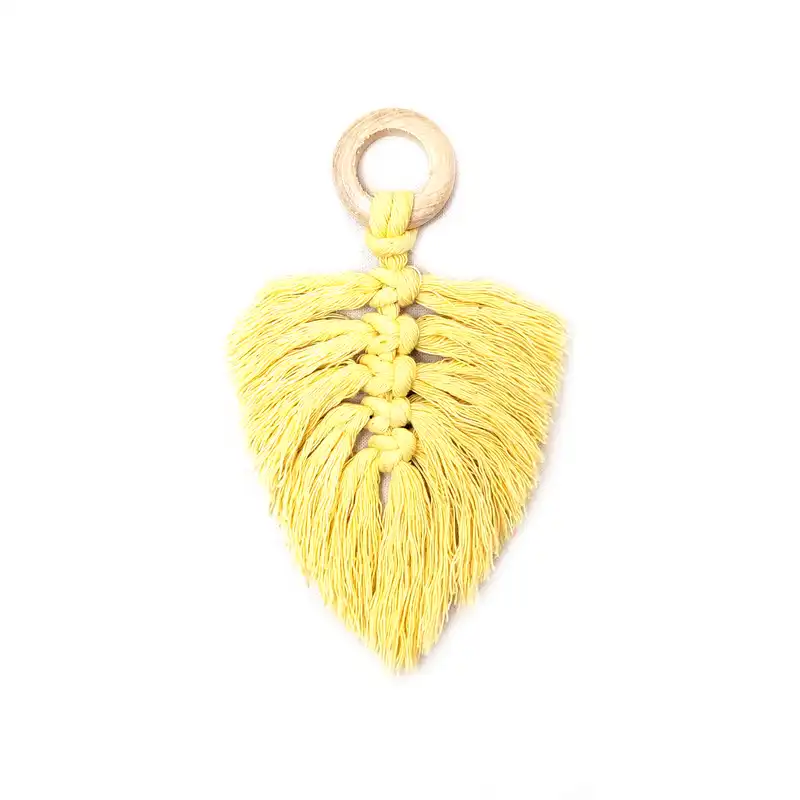 آویز بافتنی مدل مکرومه  MacHang468