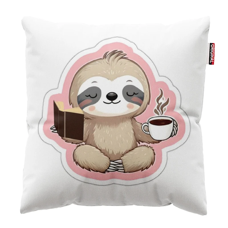 کوسن پاد آفرین مدل تنبل کیوت کتابخون کد 148 سایز 30*30 سانتی متر