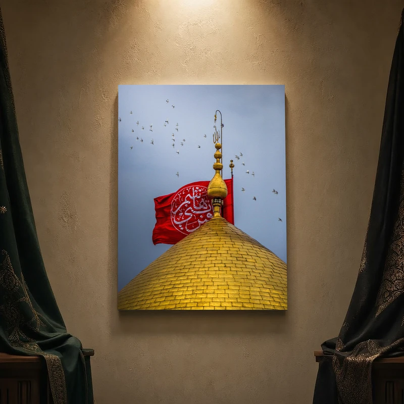تابلو شاسی مدل مذهبی طرح حضرت ابوالفضل کد 234SM
