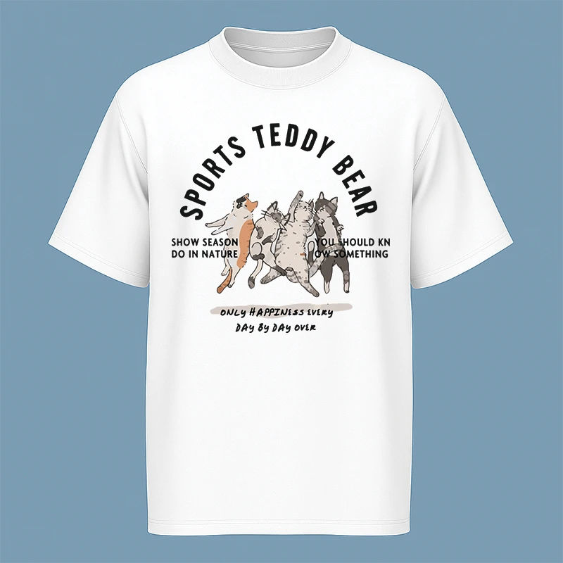 تی‌شرت آستین کوتاه مردانه مدل وینتیج گربه کد c111