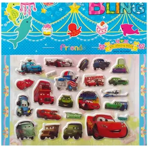 استیکر دیواری کودک مدل ماشین ها  کد 029