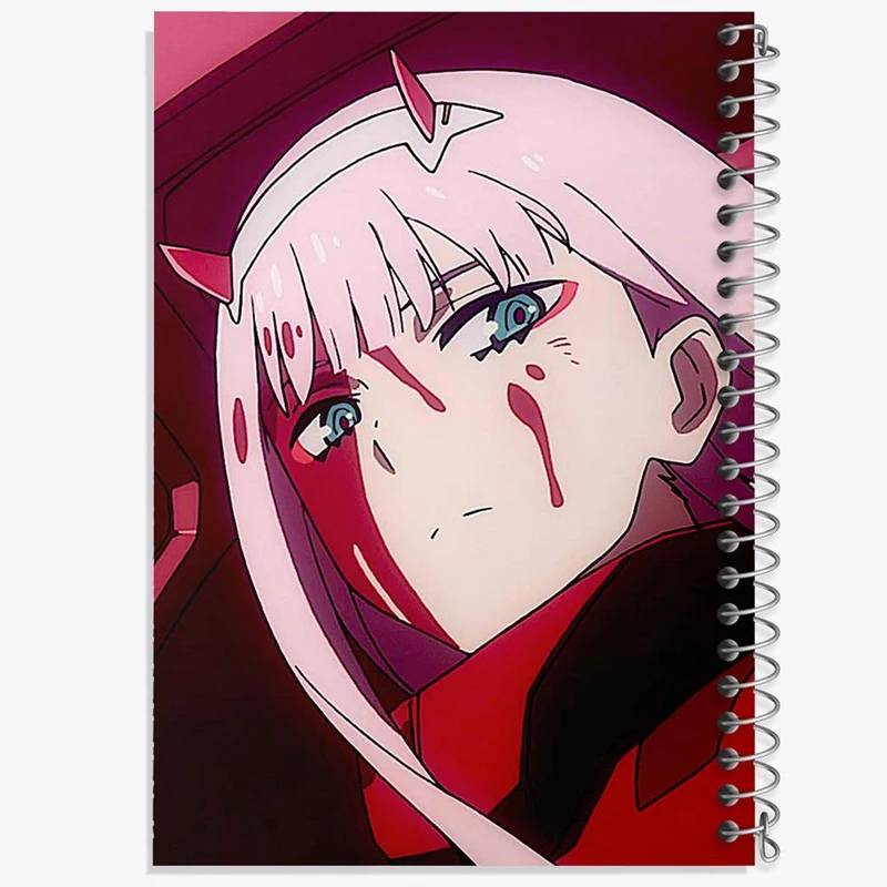 دفتر نقاشی 50 برگ خندالو مدل زیروتو انیمه دارلینگ در فرنکس کد 11988