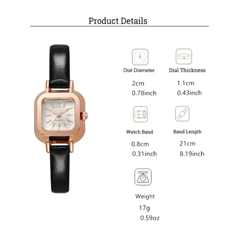 ساعت مچی عقربه ای زنانه مدل مینیمال کلاسیک بند چرم کد 2