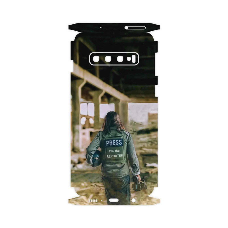 برچسب پوششی ماهوت مدل Reporter-FullSkin مناسب برای گوشی موبایل سامسونگ Galaxy S10