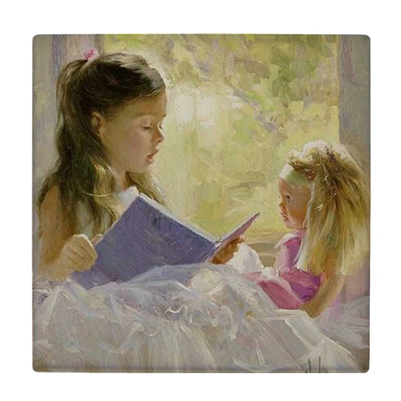  زیر لیوانی طرح دختر و عروسک کد    3611981_1478