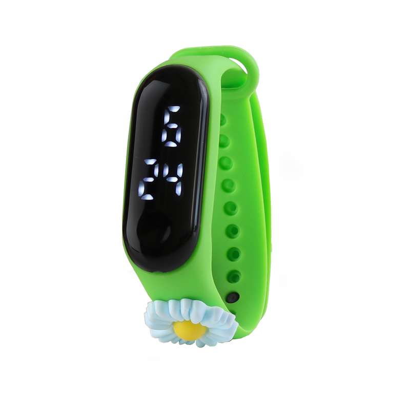 ساعت مچی دیجیتال بچگانه مدل لمسی ضد آب طرح گل