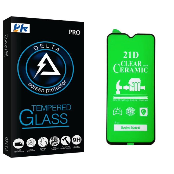 محافظ صفحه نمایش سرامیکی پی کی مدل Delta Glass مناسب برای گوشی موبایل شیائومی Note 8