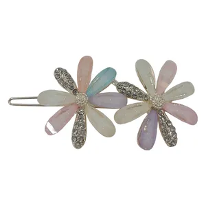 گیره مو زنانه مدل بابونه طرح گل