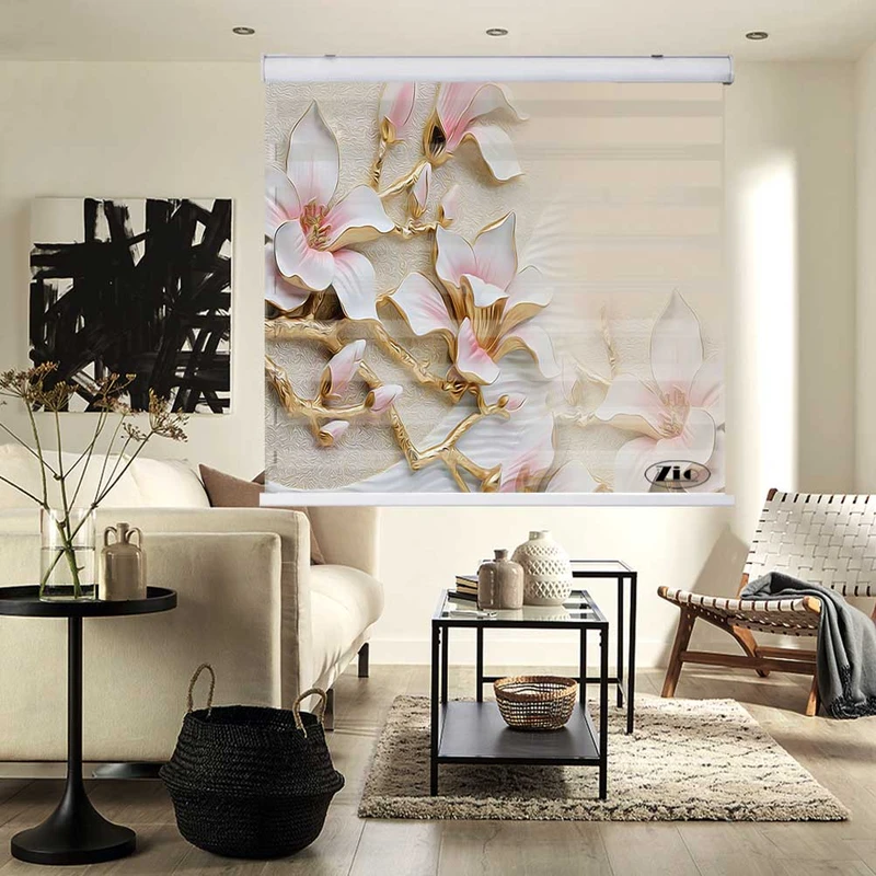 پرده زبرا زیو کد 3D1188 سایز 150x200 سانتی متر