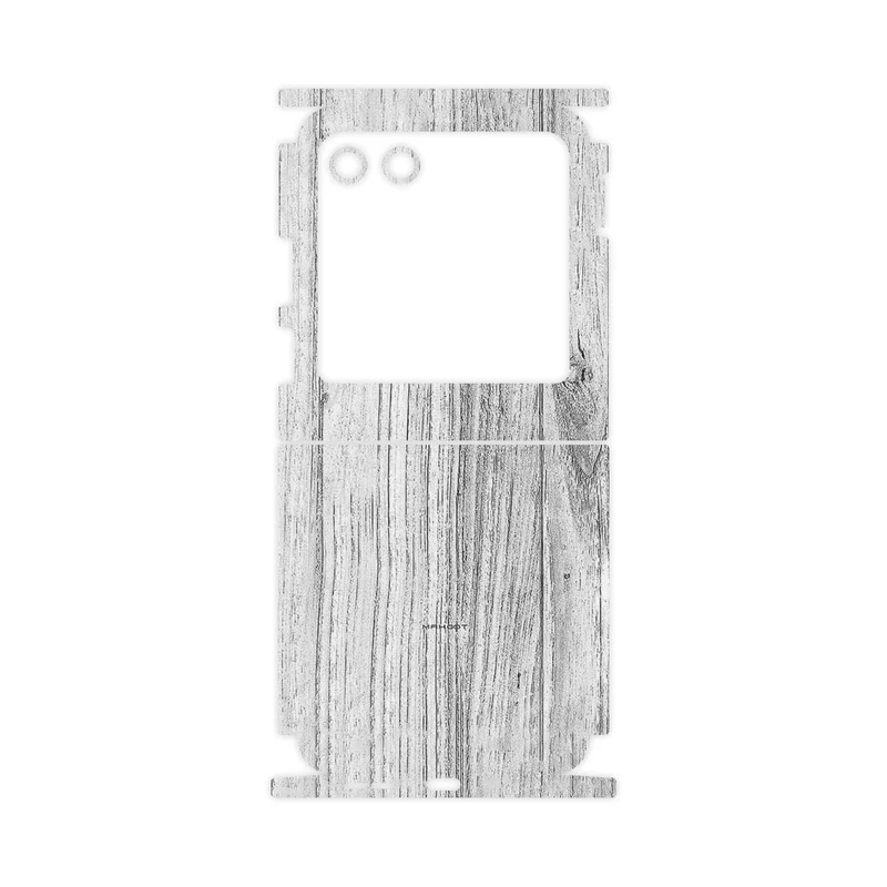 برچسب پوششی ماهوت مدل White_Wood-FullSkin مناسب برای گوشی موبایل موتورولا Razr 40 Ultra