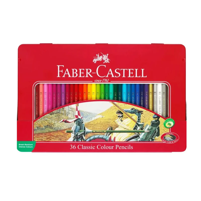 مداد رنگی 36 رنگ فابر کاستل مدل classic color pencil