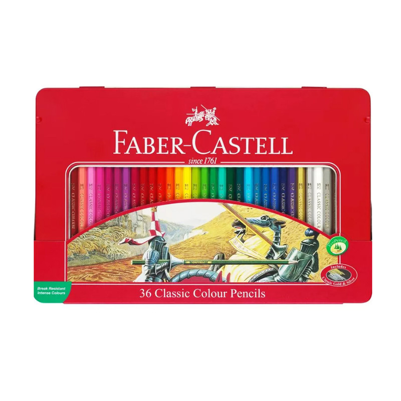 مداد رنگی 36 رنگ فابر کاستل مدل classic color pencil