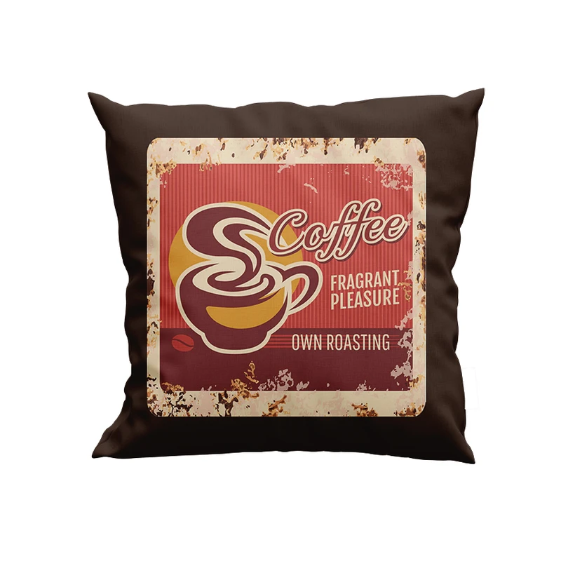 کوسن پاد آفرین مدل وینتیج قهوه کد DKK494