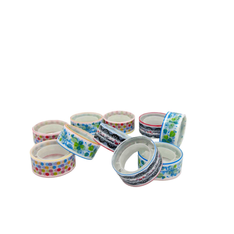 چسب نواری طرح دار بسته 10 عددی