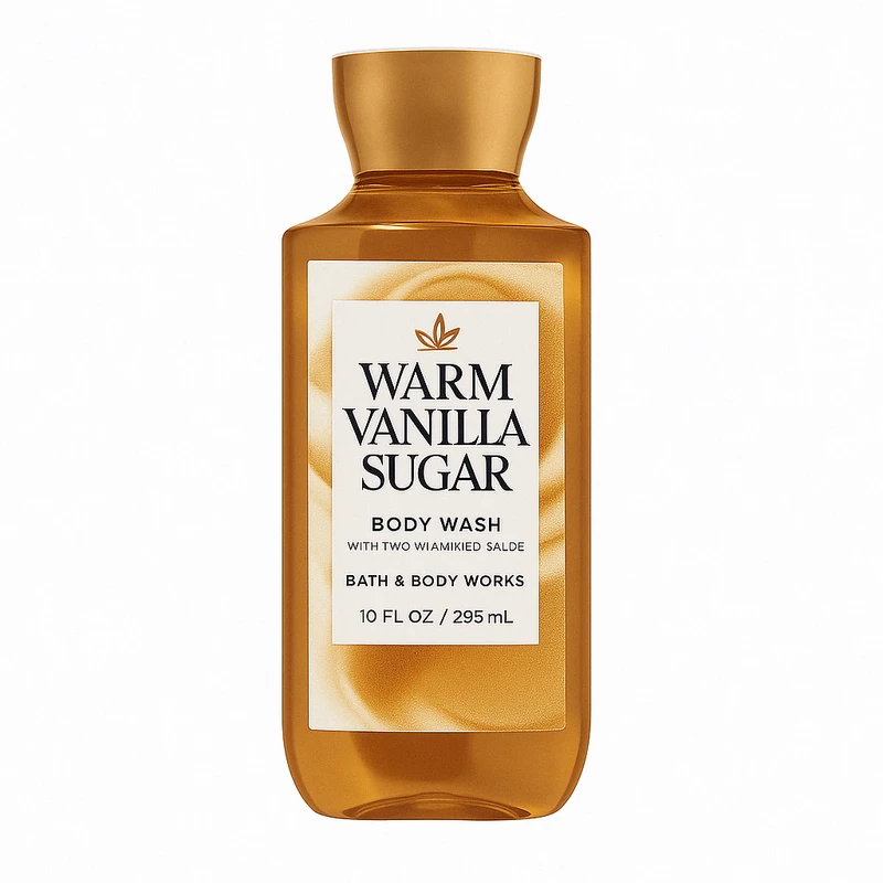ژل شستشو بدن بس اند بادی ورکز مدل Warm vanilla suger حجم 295 میلی لیتر